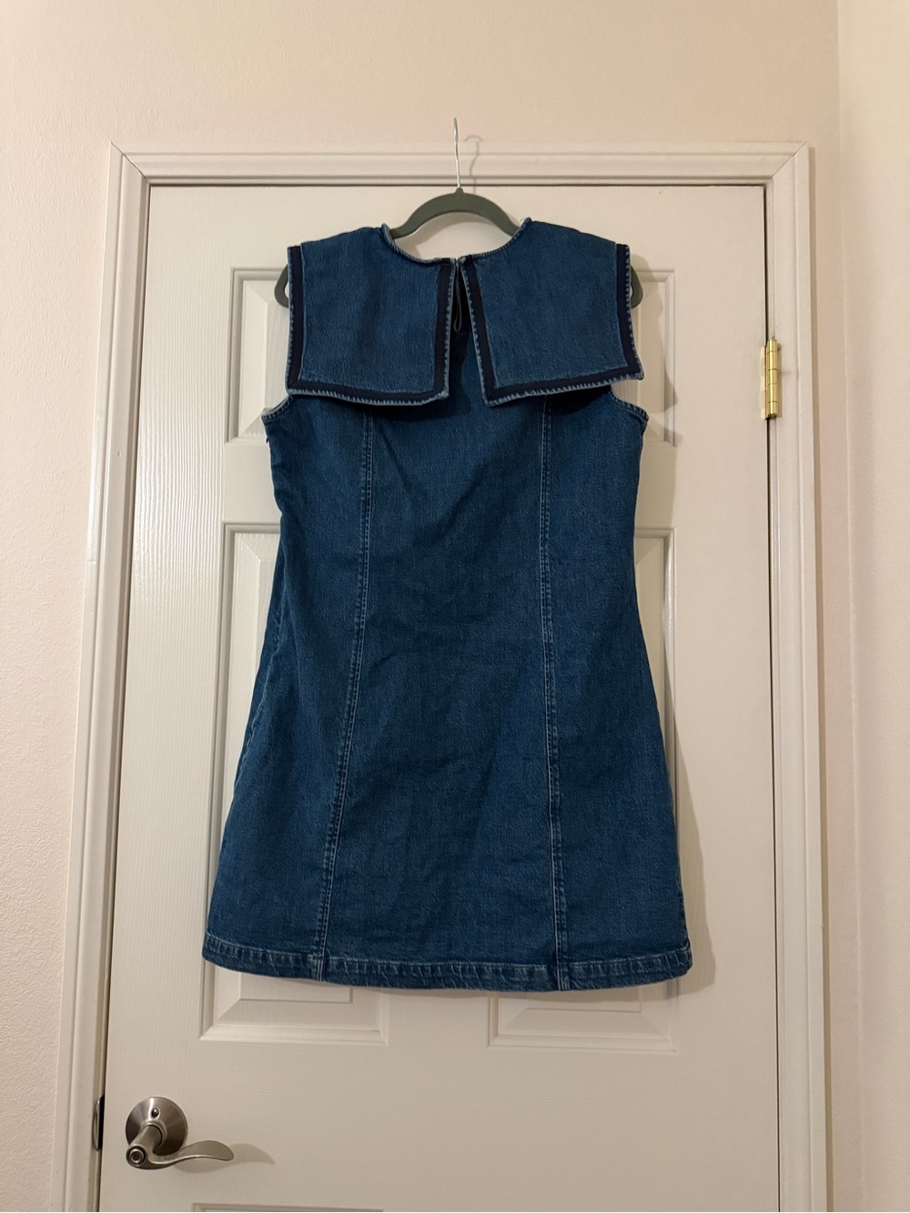 NWT GAP X DÔEN Sailor  Mini Dress Denim dress Large 12, Navy blue denim - Picture 5 of 6